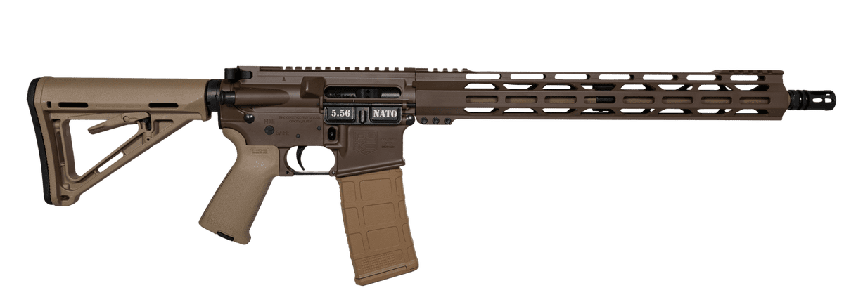 Diamondback DB15 AR Rifle - Brown Cerakote | 5.56NATO | 16" Barrel | 15" M-Lok Handguard