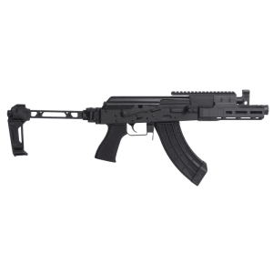 Century Arms Draco Tactical Pistol - Black | 7.62X39 | 7.5" | 30RD Mag | SI Folding Brace | Linear Compensator | Integrated Picatinny Rail