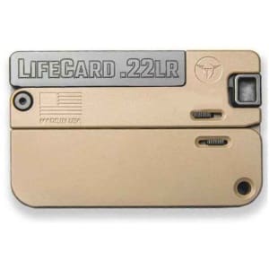 Trailblazer Firearms LC1 Lifecard Pistol - Magpul FDE | .22 LR | 2.5" Barrel | Single Shot | All Aluminum