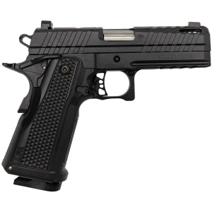 LFA Apollo 11 Compact Pistol - 9mm | Black |Aluminum Grip | 4.1" Ported | 1x17rd Mag