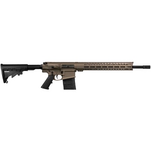Live Free Armory LF308 Billet AR-10 Battle Rifle - FDE | .308Win / 7.62NATO | 18" Barrel | 15" LFA Free Float M-LOK Rail | Classic M4-Style Stock