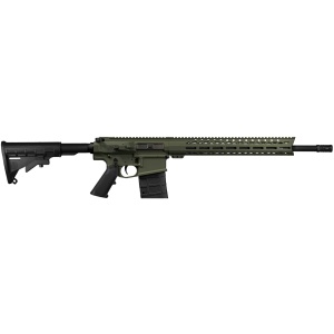 Live Free Armory LF308 Billet AR-10 Battle Rifle - OD Green | .308Win / 7.62NATO | 18" Barrel | 15" LFA Free Float M-LOK Rail | Classic M4-Style Stock