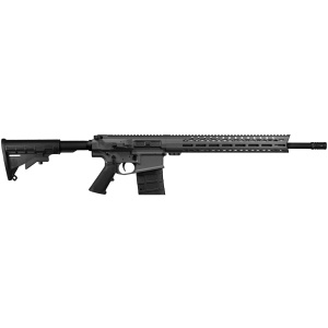 Live Free Armory LF308 Billet AR-10 Battle Rifle - Tungsten | .308Win / 7.62NATO | 18" Barrel | 15" LFA Free Float M-LOK Rail | Classic M4-Style Stock