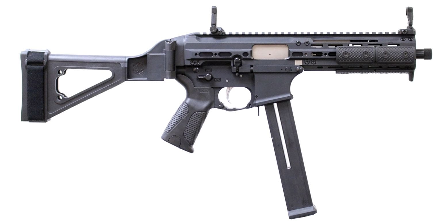 LWRC SMG-45 Pistol - Black | .45ACP | 8.5" Threaded Barrel | SBT Brace