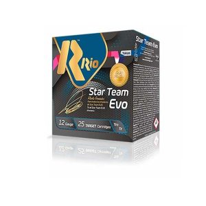 Rio Star Team EVO 12ga Target Load 2.75 inch Shotgun Shells - #7.5 | 1 oz. | 1280 fps | 25rd Box