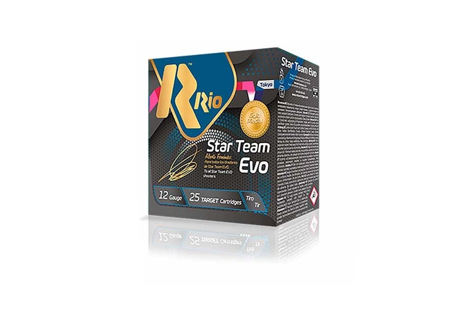 Rio Star Team EVO HV 12ga Target Load 2.75 inch Shotgun Shells - #7.5 | 1-1/8 oz. | 1300 fps | 25rd Box