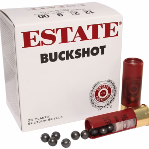 ESTATE HV 12GA 23/4 00BUCK 9PELLET 25RD BX 250RD CASE