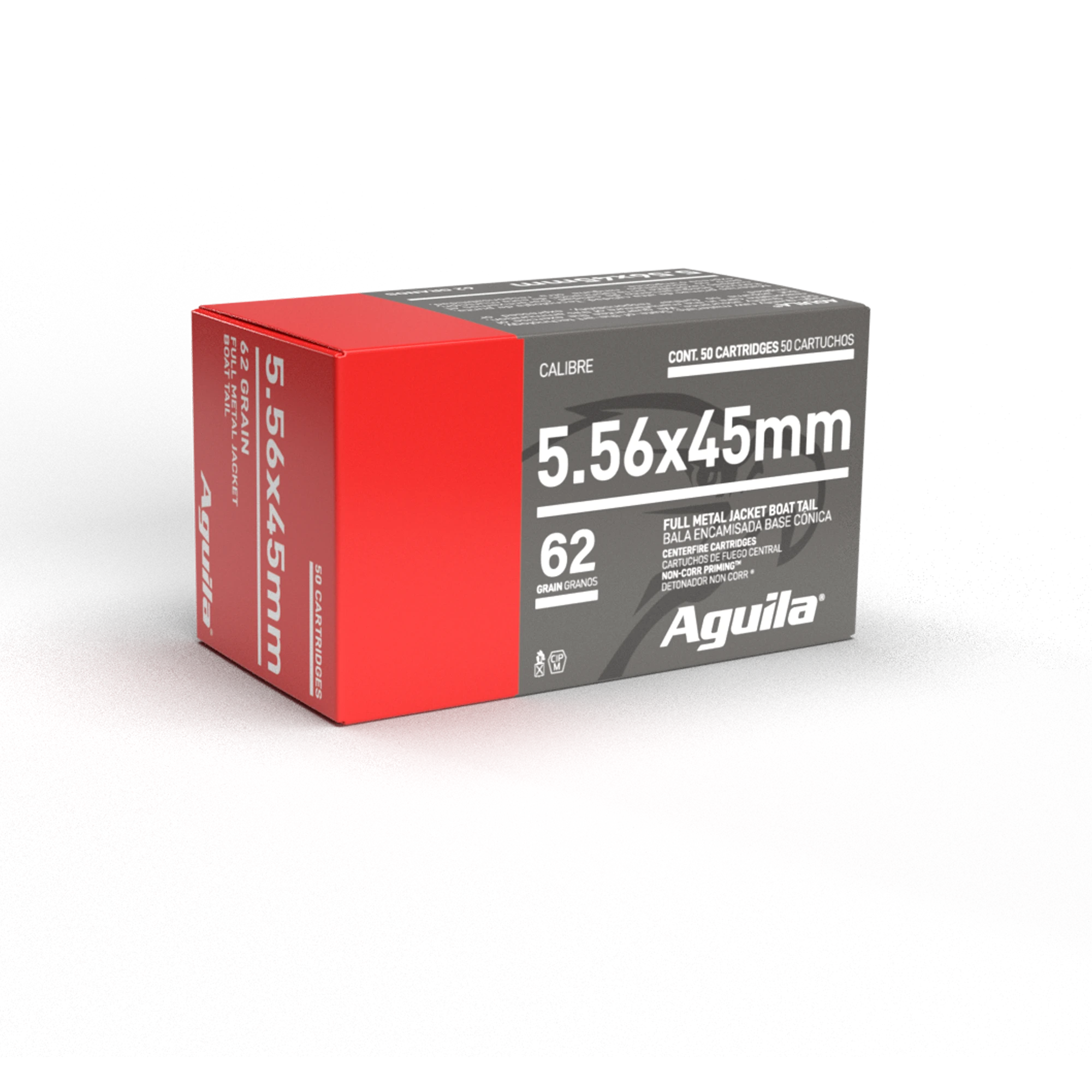 AGUILA 5.56 FMJBT 62GR 50RD BOX 20 BXS PER CS