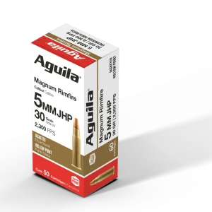 AGUILA 5MM REM MAGN 30GR JHP 50RD BX 20 BXS PER CS