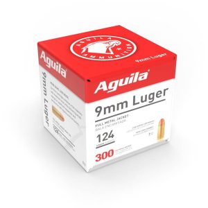 AGUILA 9MM FMJ 124GR BULK PK 300RD 4 PER CS