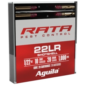AGUILA 22LR RAT SHOT #10 20RD BX 50 BXS PER CS