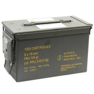PPU 9MM FMJ 124GR RANGE MST 1000 RD CAN