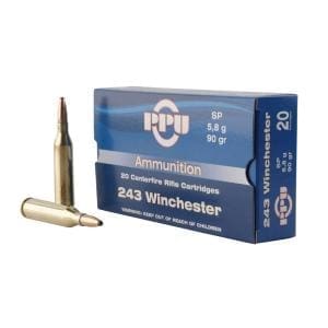 PPU 243 WIN SP 90GR 20RD BOX 10 BOXES PER CASE