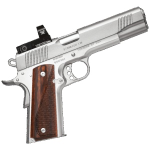 STAINLESS LW 1911 9MM  W/RED DOT