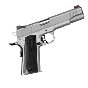 STAINLESS LW 9MM PSTL BLK GRIPS