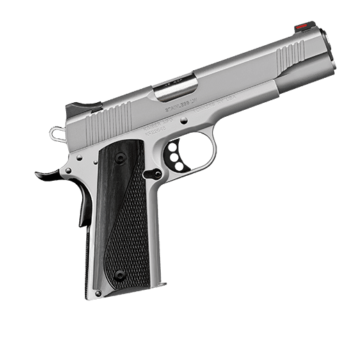 STAINLESS LW 9MM PSTL BLK GRIPS