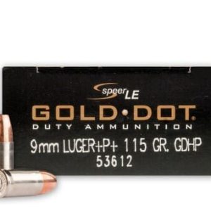 CCI GOLD DOT 9MM+P 115GR GDHP 50RD BX 1000RD CASE