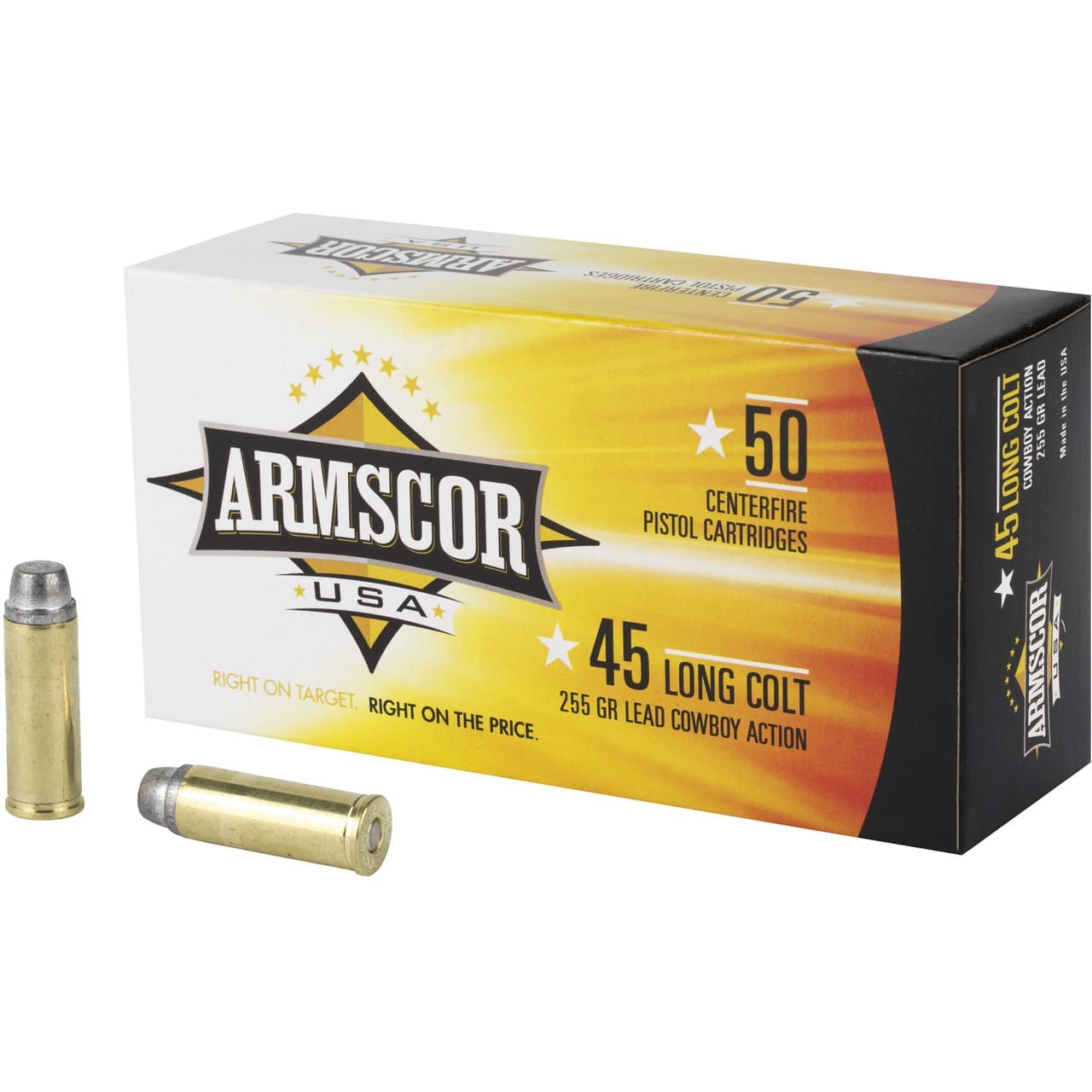 ARMSCOR 45LC 255G LRNFP 50RD BX 400RD CASE