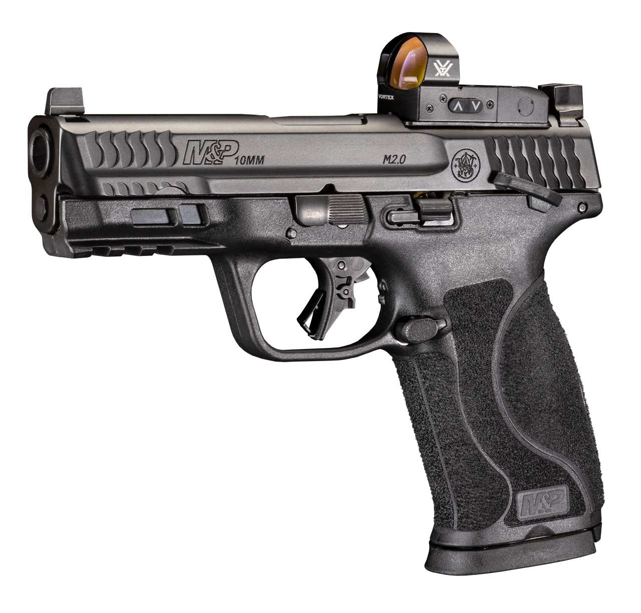 SMITH & WESSON M&P10 M2.0 4" 10MM PSTL MS 2-15RD VORTX VNM