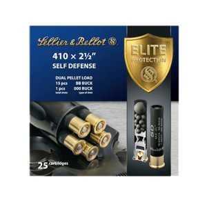 SELLIER & BELLOT BUCKSHOT 410SD 2 1/2" 1- 000 15 BB 25RD BOX 20 BOXES PER CASE