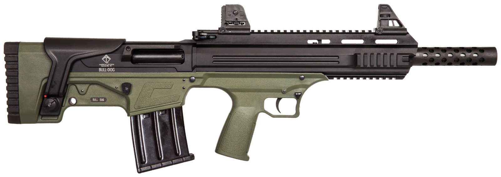 ATI BULLDOG SGA 20GA BULLPUP SHOTGUN GREEN 5 RND MAG