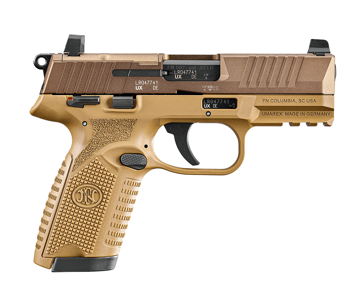 FN 502 MRD FDE PISTOL 2-10RD MAGS