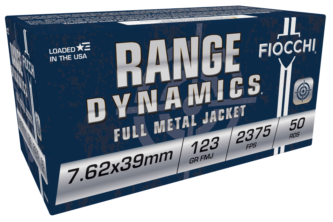 FIOCCHI 7.62X39 RANGE DYNAMICS 123G FMJ 50RD BX 500RD CS