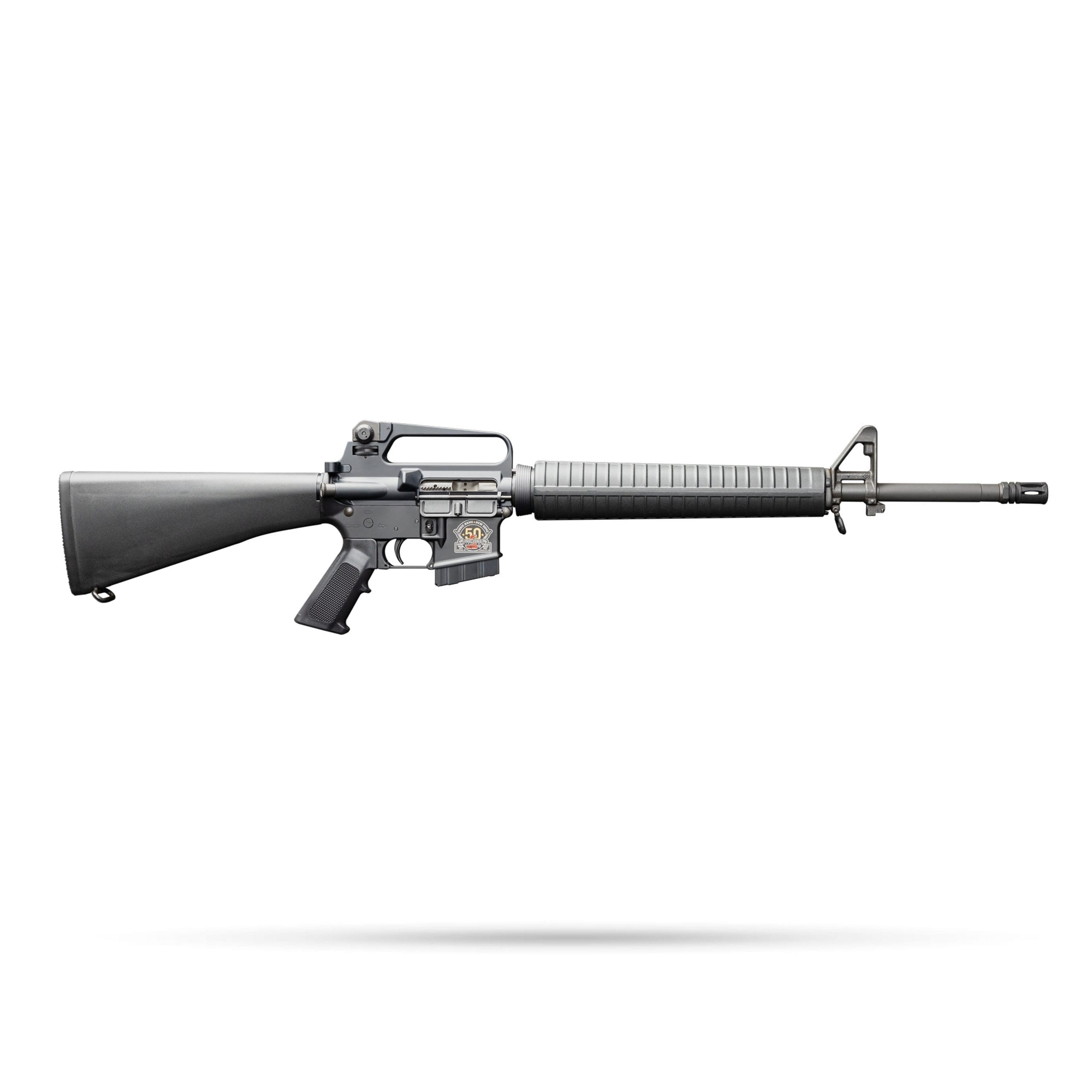 BUSHMASTER XM15A2 CAL GOLD 50TH ANNIV 556 RIFLE W/DFM MAG