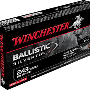 WINCHESTER BALLISTIC SILVERTIP 243 WSSM 95GR 20RD BX 200RD CASE