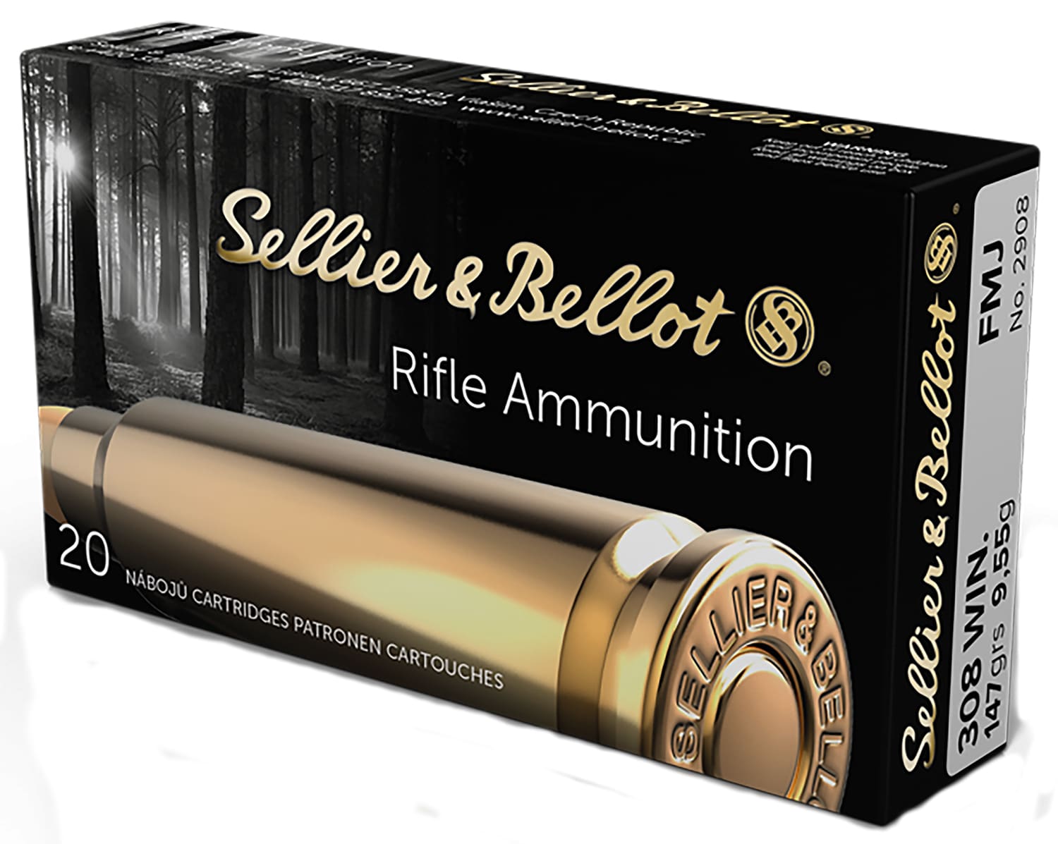SELLIER & BELLOT 308WIN 147GR FMJ 20RD BOX 25 BOXES PER CASE