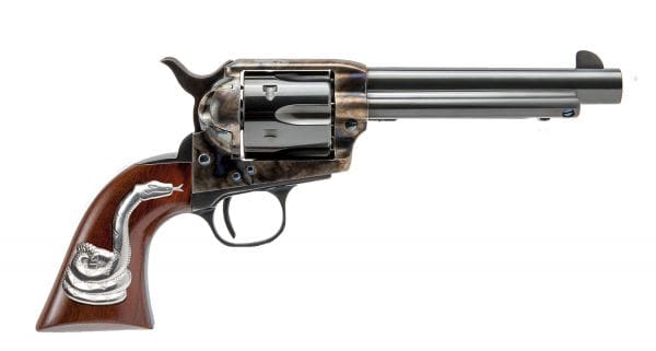 CIMARRON MAN W/NO NAME .45LC REVOLVER BLUED WOOD GRIPS 6SHOT