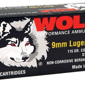 WOLF 9MM LUGR 115GR COPPER FMJ