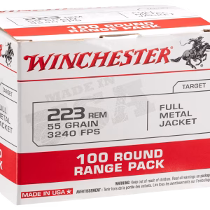 WINCHESTER USA 223REM 55G FMJ 100RD BX 1000RD CASE