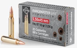 PPU RANGEMASTER 5.56 55G FMJ 125RD BOX 4 BOXES PER CASE