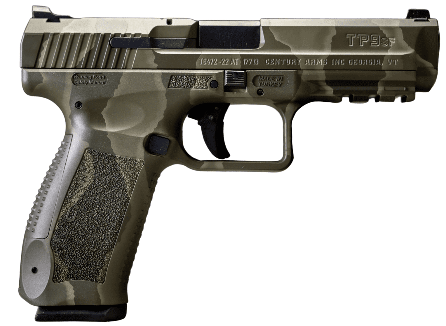 CENTURY CANIK TP9SF CREATIONS REPTILE GREEN 9MM 2-