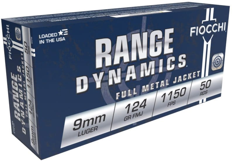 FIOCCHI 9MM 124GR FMJ 50RD BX 1000RD CASE