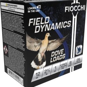 FIOCCHI 12G 2-3/4" 1OZ 8SHT G&T 25/250RDS