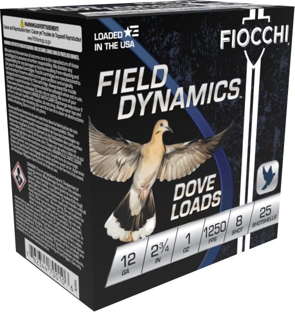 FIOCCHI 12G 2-3/4" 1OZ 8SHT G&T 25/250RDS