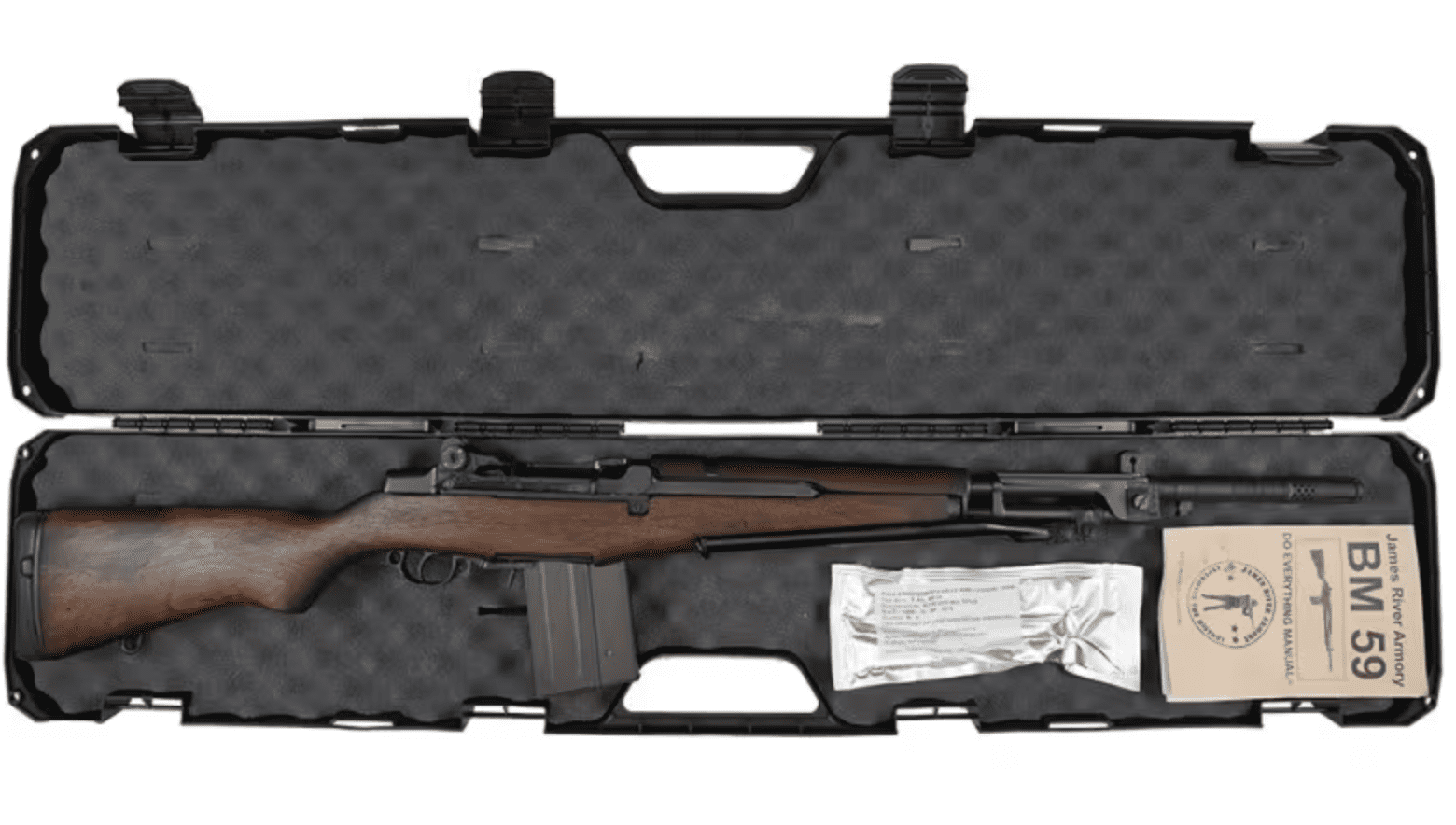 JAMES RIVER ARMORY ITALIAN BM-59 7.62X51 GRADE A, G2 BILLET RECEIVER, SURPLUS STOCK, BIPOD, 1-20RD