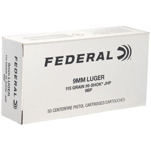 FEDERAL CLSSC 9MM 115GR HS JHP