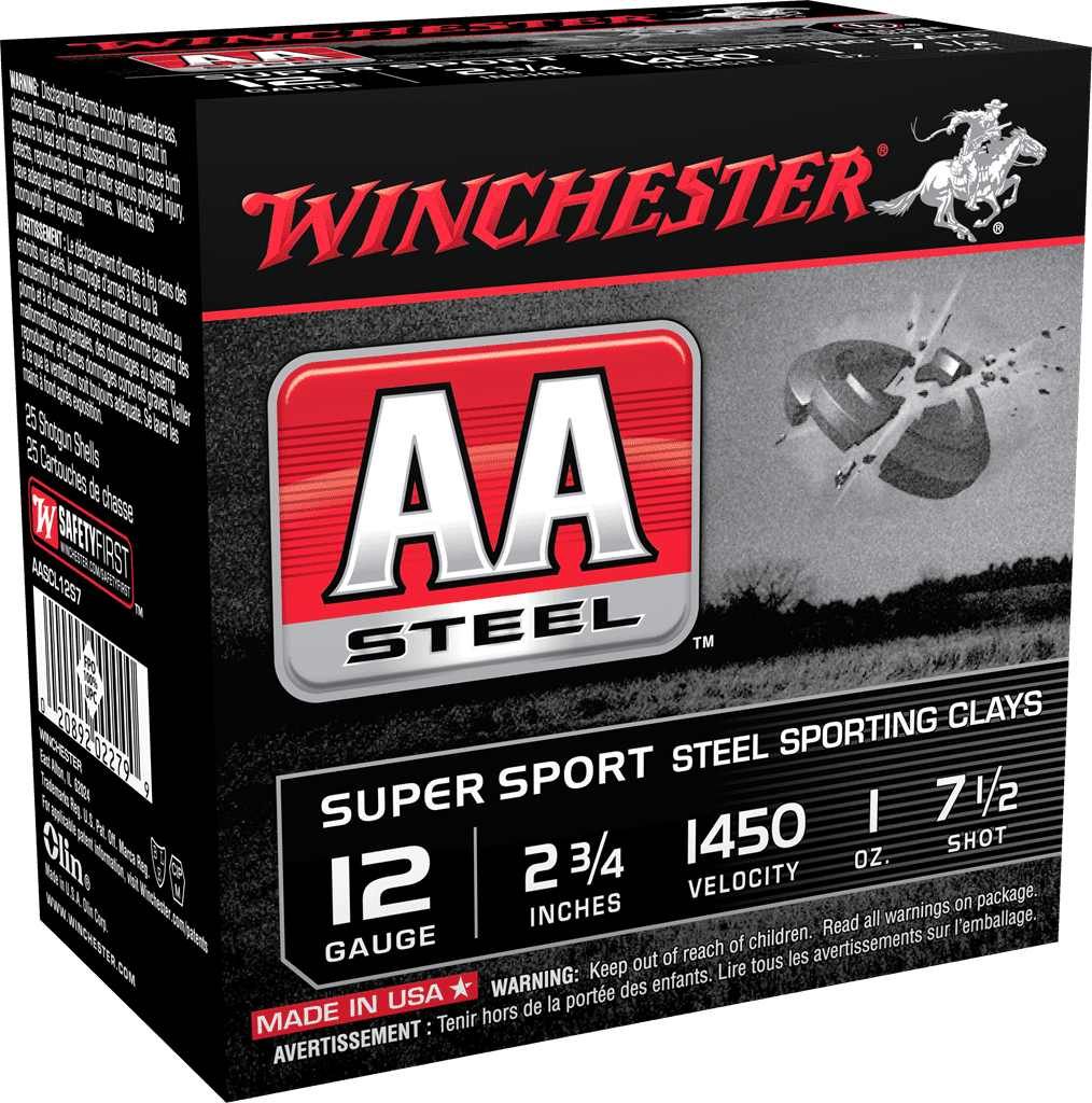 WINCHESTER AA SUPER SPORT 12GA 2 3/4" 1OZ #7.5 25RD BX 250RD CASE