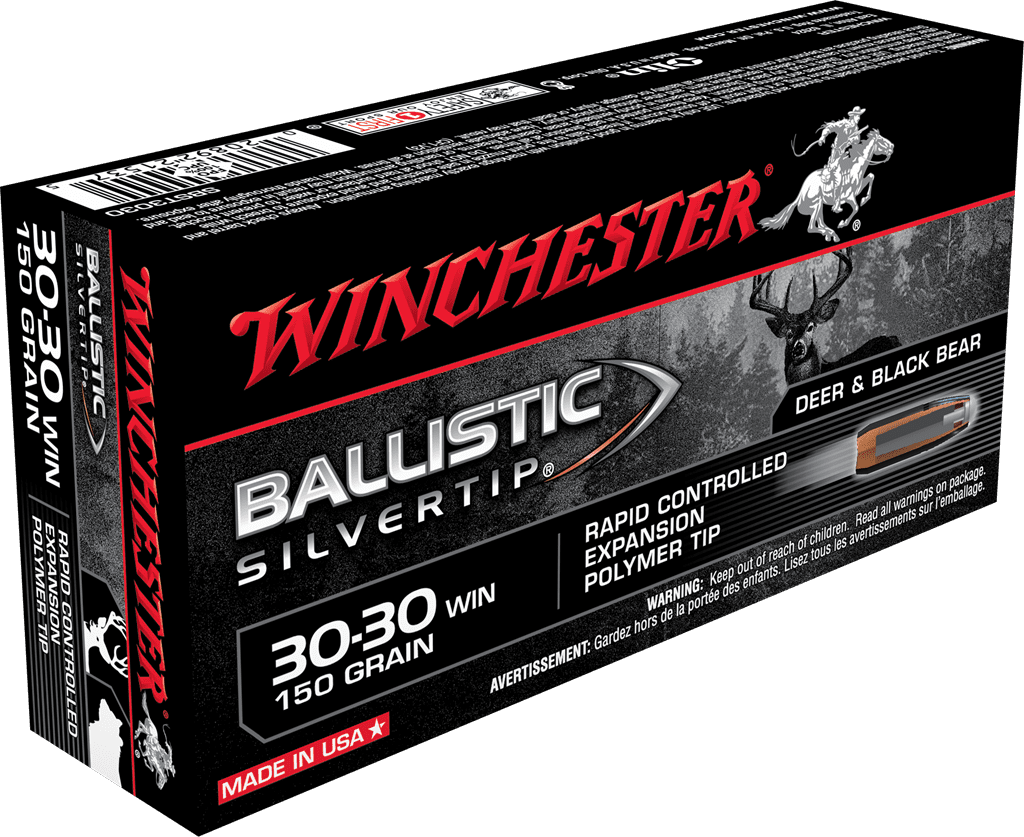 WINCHESTER BALLISTIC SILVERTIP 30-30 150GR 20RD BX 200RD CASE