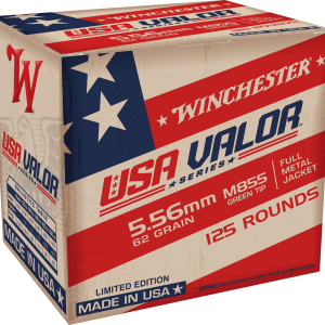 USA VALOR M855 5.56 62G FMJ GRN TIP