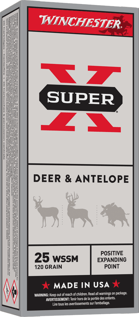 WINCHESTER 25 WSSM SUPER X 120G 20RD
