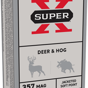 WINCHESTER SUPER X 357 MAG 158GR JSP 50RD BX 500RD CASE