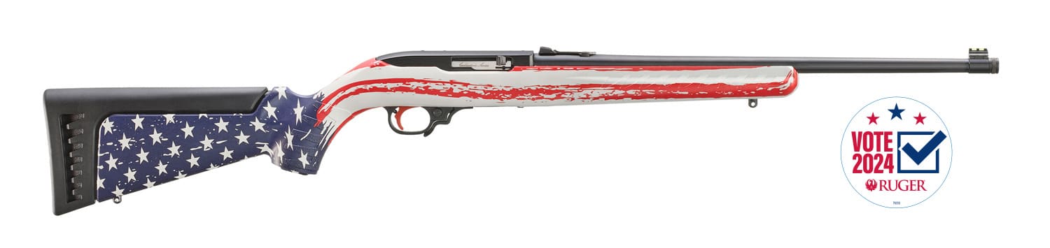 RUGER COLLECTOR SERIES 10/22 22LR 18.5" T.B. USA VOTE 2024 10RD MAG