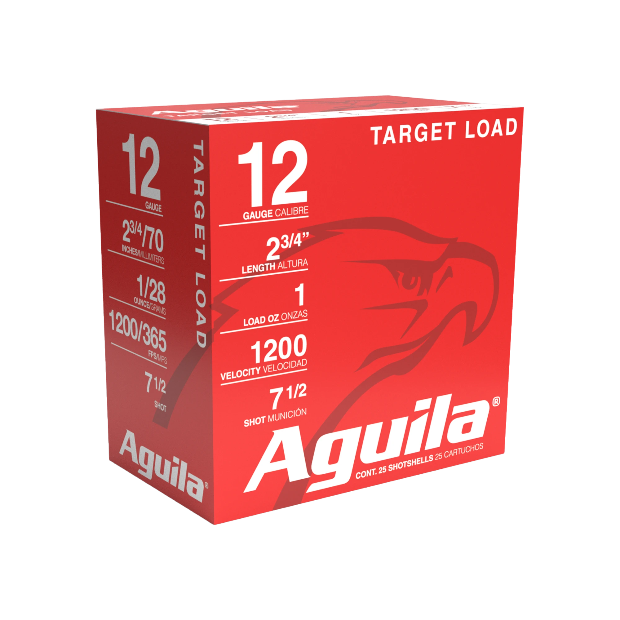 AGUILA 12GA 2 3/4" 1 OZ 7.5 25RD BX 10 BXS PER CS 1200 FPS