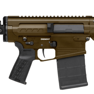 CMMG DISSENT MK3 8.6 BLACK OUT PISTOL 12.5" MIDNIGHT BRONZE W/ SB TACT FS1913A FLD BRACE