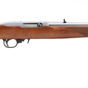 RUGER 10/22 SPORTER 22LR 18.5" STS BBL WALNUT STAINED STOCK, 1-10RD MAG