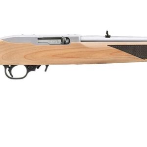 RUGER 10/22 SPORTER 22LR 18.5" STS BBL NATURAL WOOD STOCK, 1-10RD MAG